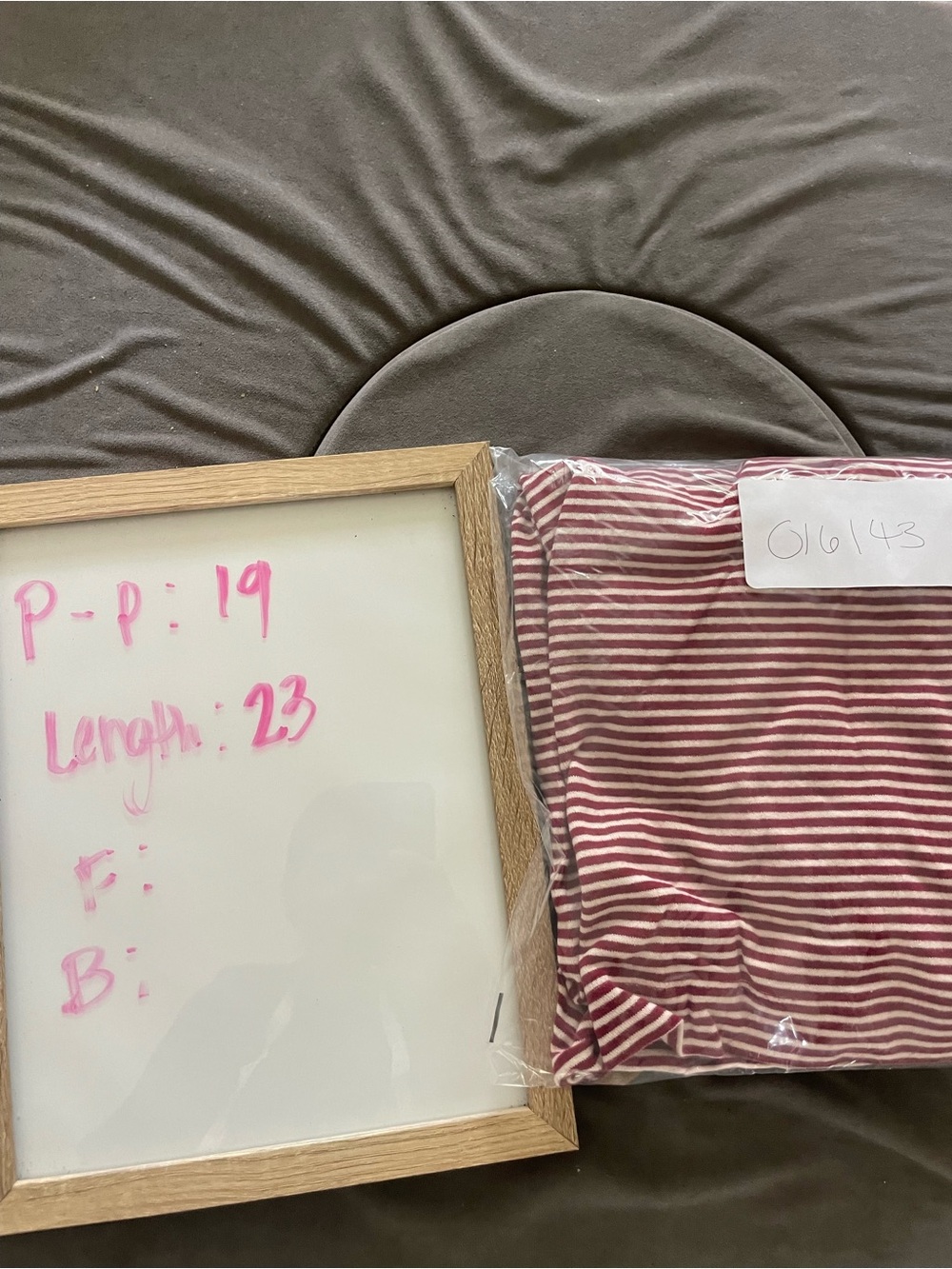 Lauren Ralph Lauren Red & White Striped Blouse - Picture 4 of 4